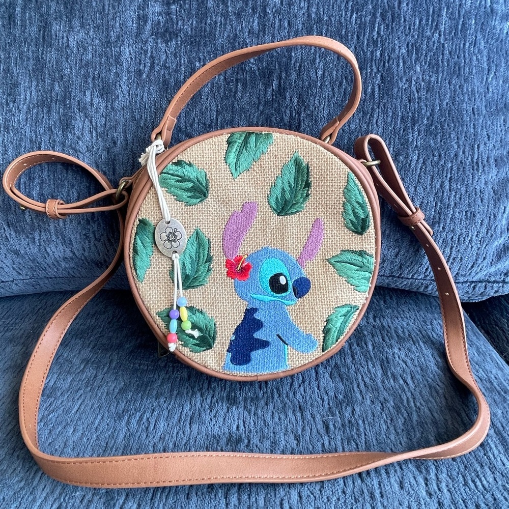 Loungefly Stitch Round Crossbody Bag
